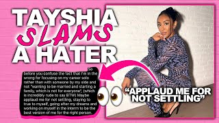 Bachelorette Tayshia Slams Rude Instagram Commenter & Says 'Applaud Me For Not Settling' (For Zac)