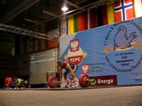 140kg Clean and Jerk @68.9kg BW, European u23 Championships