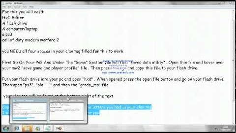 MW2 Clan Tag Hack Tutorial PS3