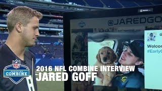 Jared Goff (Cal, QB): Dog Lover, Ghostbuster \& Winner | 2016 NFL Combine Interviews