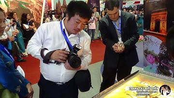 Tranh cát vẽ sự kiện Tuần lễ Quốc Tế Du Lịch tại Tphcm - Tranh cát Nguyễn Tiến