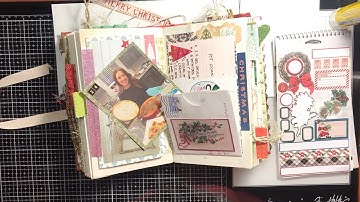 "Junk Mail" Envelope Flip Out Pocket & Page Layout In My Christmas Junk Journal December Daily 2021