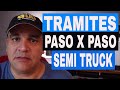 Tramites para ser Camionero en USA