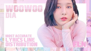 WOOWOO (우우) -  DIA (다이아) | LYRICS LINE DISTRIBUTION WITH ADLIBS [PERFECT ACCURACY]