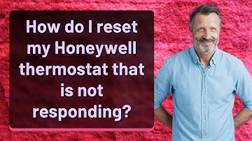 How do I reset my Honeywell thermostat that is not responding?
