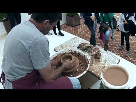 Handmade pottery demo - Llerena tour - Watermark Meeting - Spain october 2013