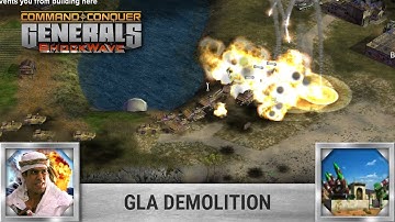 C&C Generals ZH Shockwave - Free For All vs Hard AI - GLA Demolition