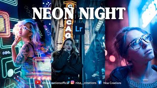 How To Edit NEON NIGHT PRESET | Free Lightroom Mobile Presets 2022 Free DNG