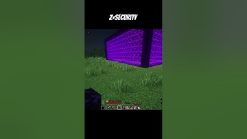 Z+Security with nether portal #minecraft #shorts