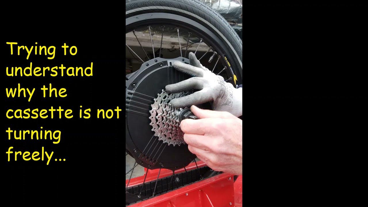 How to fix a cassette which doesn't spin freely on an ebike YouTube