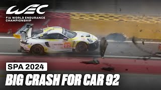 Big Crash For Car 92 (Driver OK) I 2024 TotalEnergies 6 Hours of Spa I FIA WEC