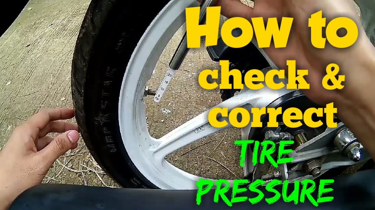 How to check and correct tire pressure feat. KYMCO Visa R