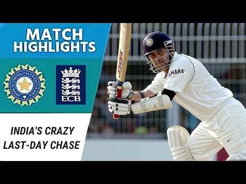 India S Crazy Last Day Chase Jaffer S Century Tendulkar S Drama In Nagpur 2006 England Survive