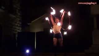 [SHOW] Fire Hoop Performance 2 hoops