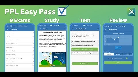 PPL Easy Pass iOS - Aviation Ground School Exam Helper
