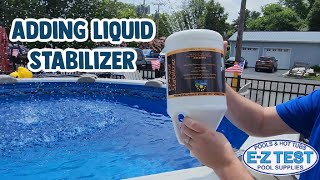 How to Add Liquid Stabilizer to Your Swimming Pool✅
