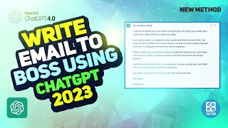 Writing an Email to Your Boss Using ChatGPT 2023 | Effective Communication Tips