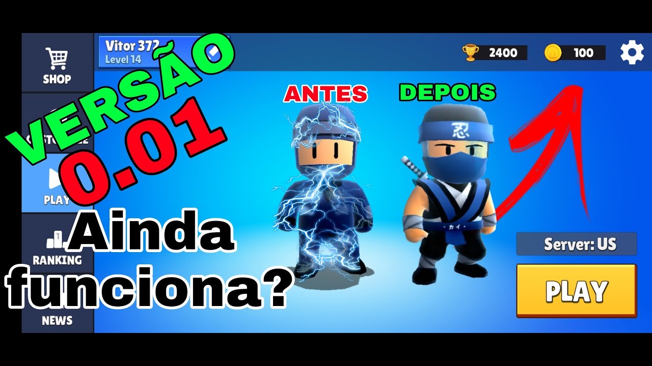 VOLTANDO A VERSÕES ANTIGAS?!! - Stumble Guys 