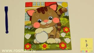 Картинка из пластилина Забавный котёнок, ТМ Let's play, 35231 Картинка из пластилина Забавный котёнок, ТМ Let's play, 35231