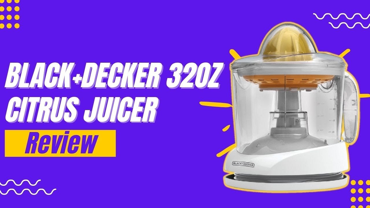 Review BLACK+DECKER 32oz Citrus Juicer, White, CJ625 