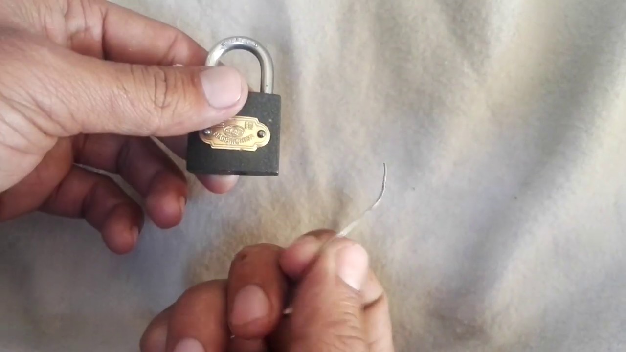 HOW TO OPEN LOCK WITHOUT KEY.. YouTube