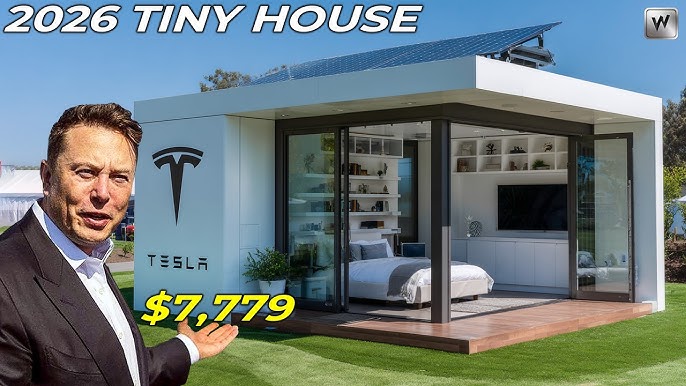 Elon Musk's $7,779 Tesla Tiny House Revealed: How It Makes NO TAX NO LAND Possible? - YouTube