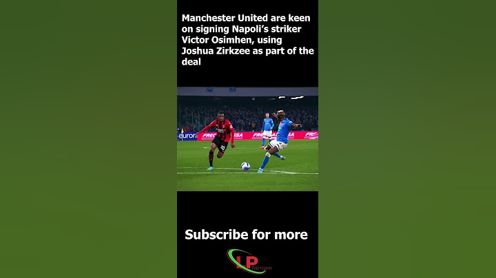 Manchester United are eyeing Victor Osimhen and are ready to offer Joshua Zirkzee in exchange 💯💯