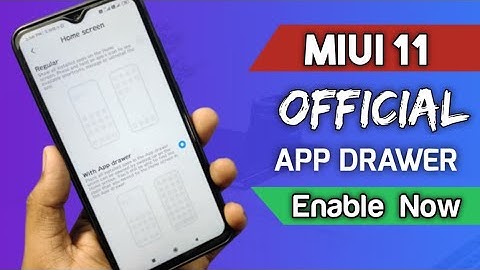 MIUI 11 Official App Drawer Update || How to enable app drawer in Miui 11 | Redmi note 8 pro