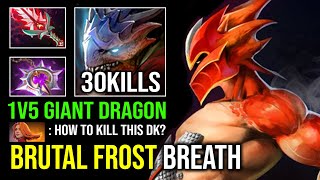 NEW Right Click Carry 30Kills Nullifier + Bloodthorn Brutal Frost Breath Dragon Knight Dota 2