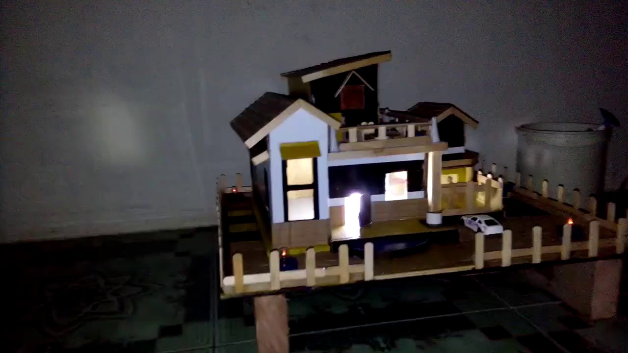 Miniatur Rumah dari Barang bekas  YouTube