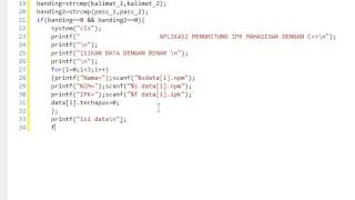 tutorial aplikasi menghitung IPK mahasiswa dengan C