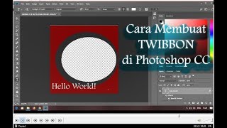 Tutorial Twibbon Photoshop CC || How to Design Twibbon