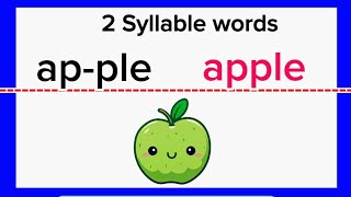 2 Syllable Words| Learn English 