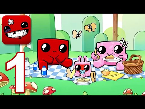 Super Meat Boy Forever Mobile - Gameplay Walkthrough Part 1 - Chipper Grove (iOS, Android)