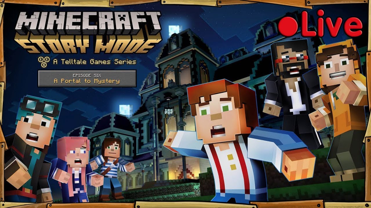 Minecraft Story Mode - A Portal To Mystery - 🔴 Live