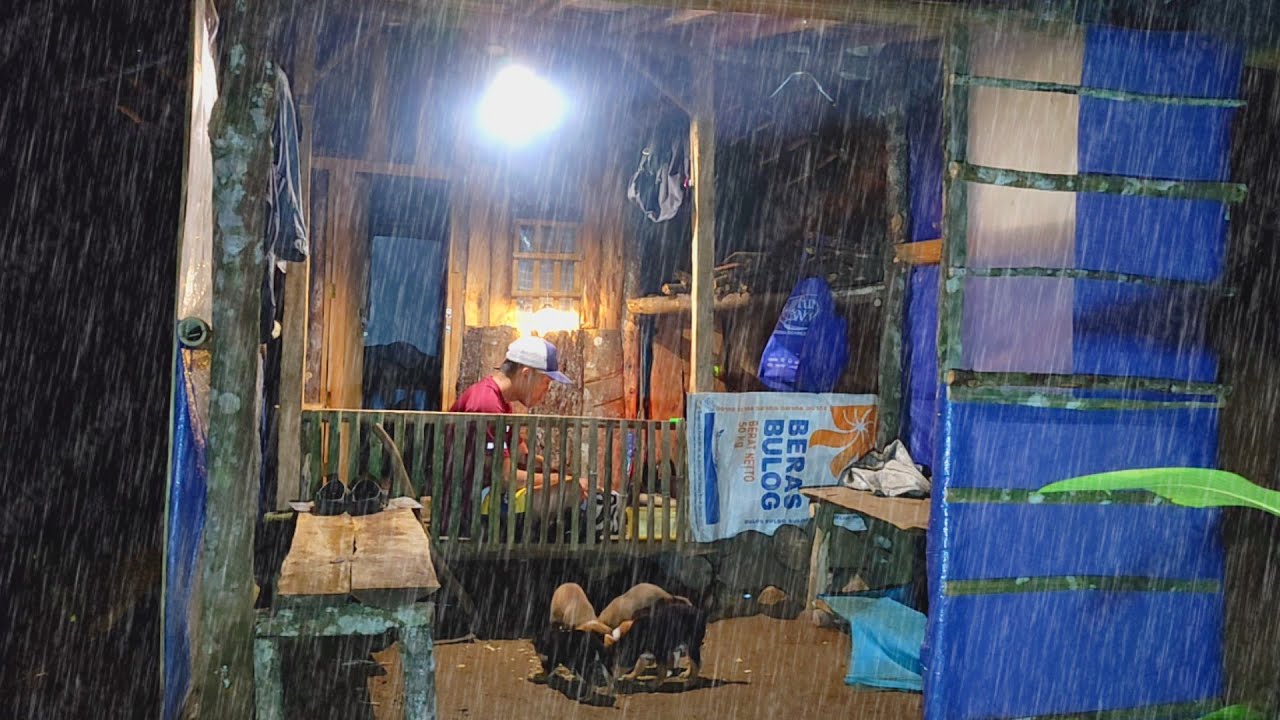 Mencekam Selalu Hujan Deras Di Malam Hari - Saat Tinggal Di Pondok Hutan Bertani Dan Berkebun