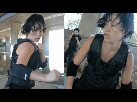 Sachiko vs Nate SWATfight