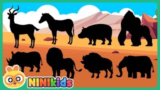 Download Lagu What animal is it? | Shadow Animal Game | Match the Animal | Roulette Word Game | Lion? | NINIkids MP3 Download Lagu What animal is it? | Shadow Animal Game | Match the Animal | Roulette Word Game | Lion? | NINIkids MP3