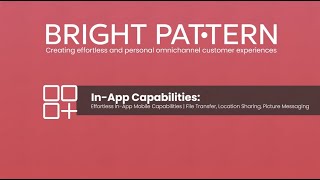 Omnichannel Contact Center with  In App Capabilities