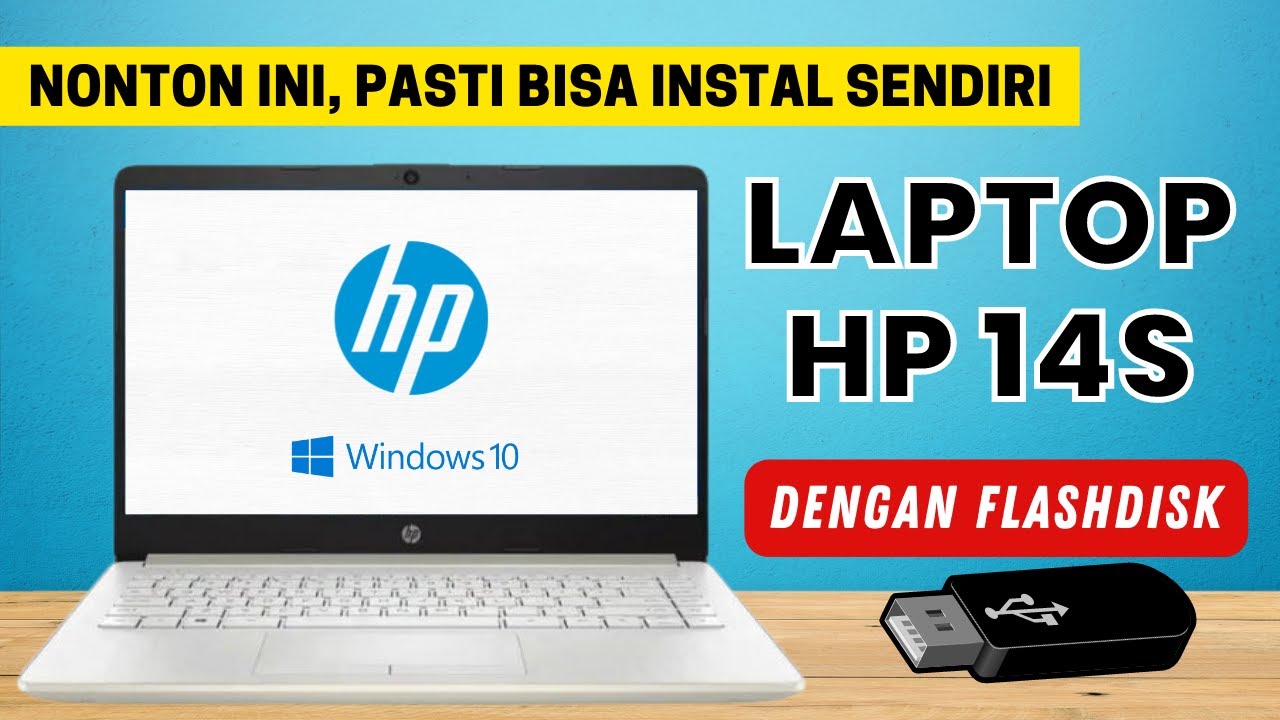 TUTORIAL LENGKAP || CARA INSTALL ULANG WINDOWS LAPTOP HP 14s