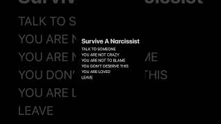 Surviving A Narcissist