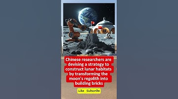 🌑 “Building houses on the Moon!” — China turns lunar soil into bricks! 🔹 3D printing using only mo
