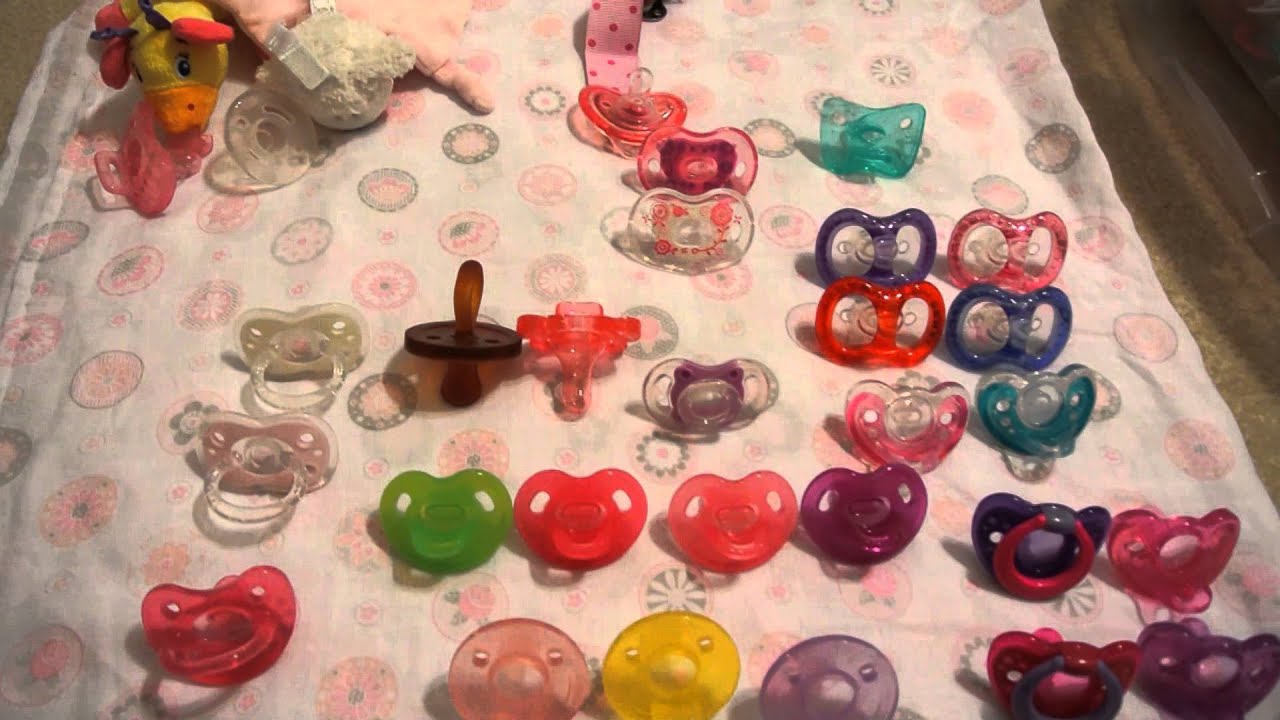 silicone pacifier collection ) YouTube