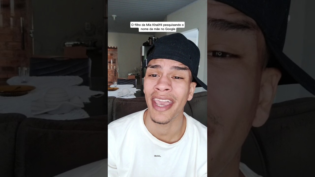 ⁣O filho da Mia Khalif4 pesquisando o nome da mãe no Google #shorts
