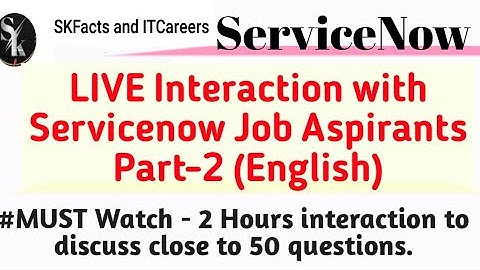 Live Interaction with servicenow Job Aspirants Part-2 || #servicenow #interview #liveinteractions