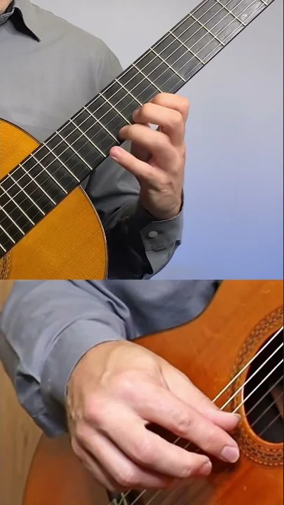 A major scale - classical guitar #shorts