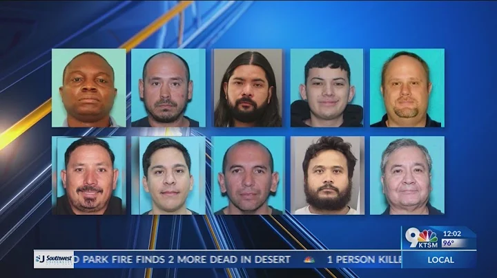 10 facing felony charges after anti-prostitution sting in Borderland
