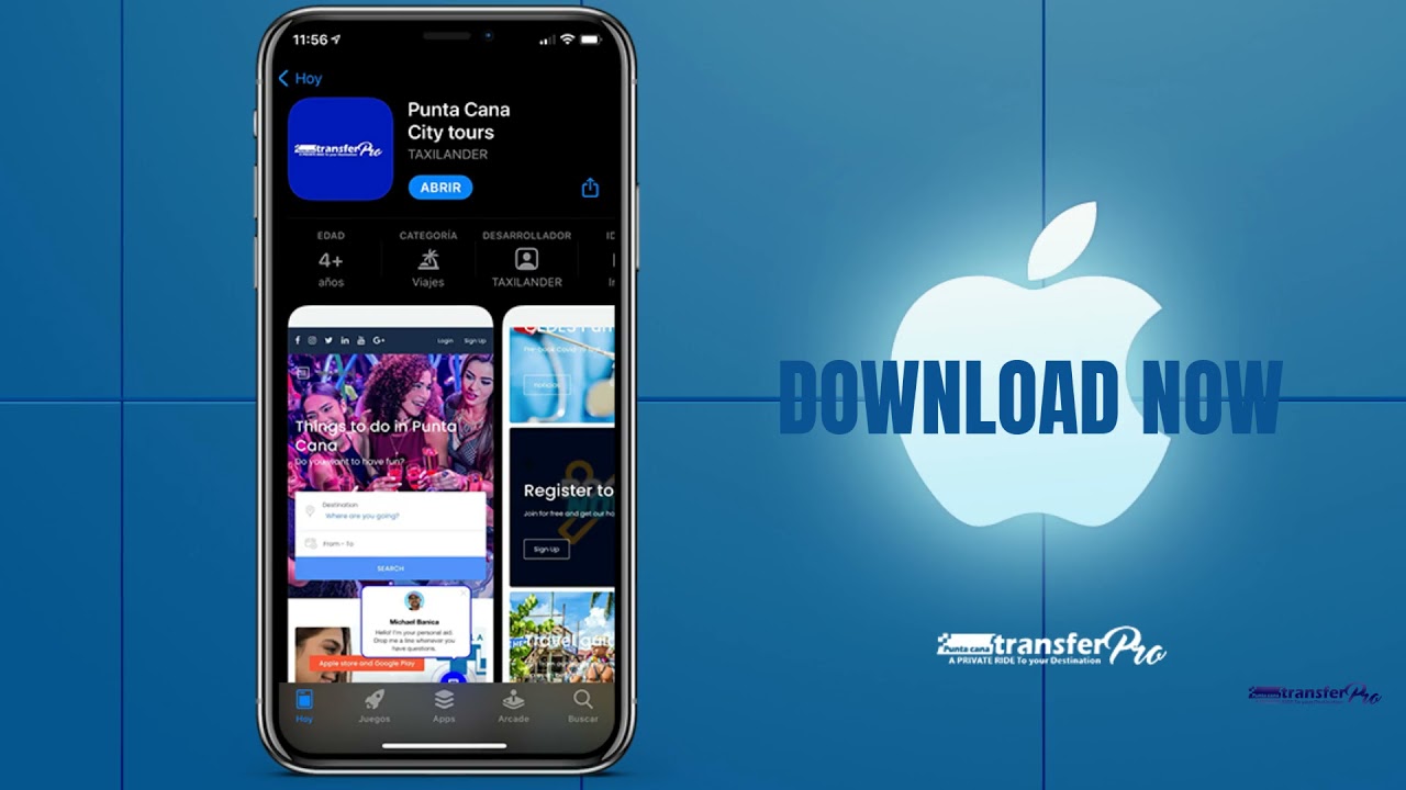 Now on Apple store and google play with Punta cana City tours