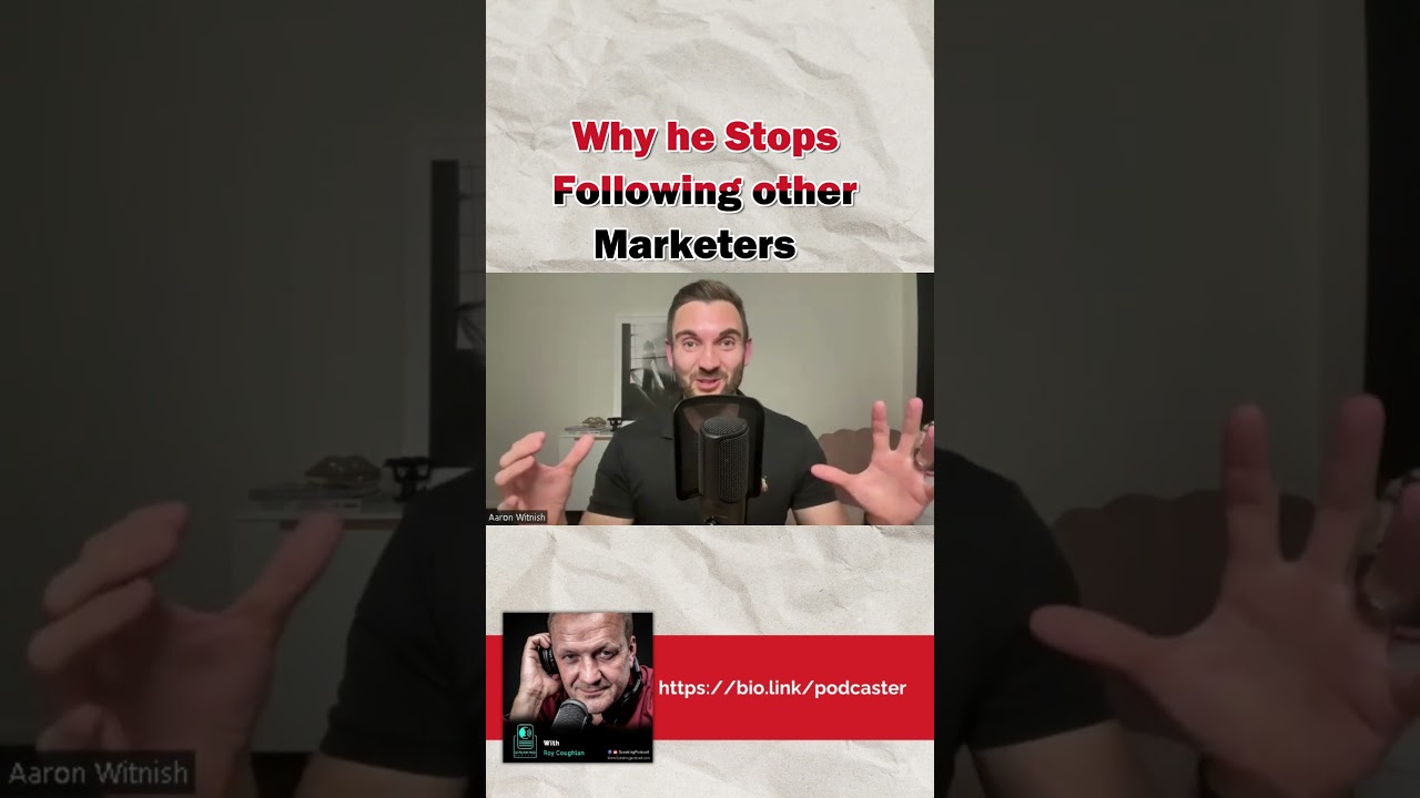 Why he Stops Following other Marketers