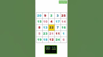 Brain Exercise | Schulte Table Practice #shorts